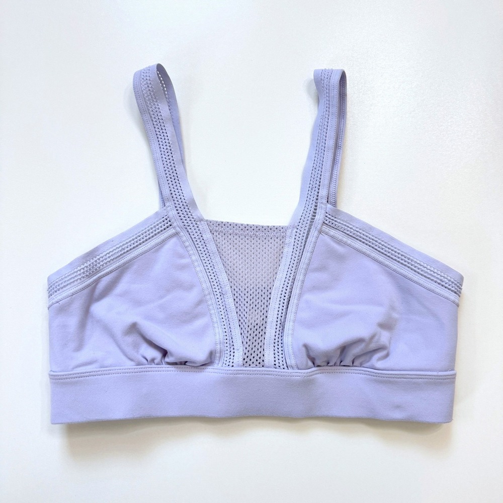 Aerie Active Sports Bra Womens Lavender Purple Mesh Panel Activewear Small